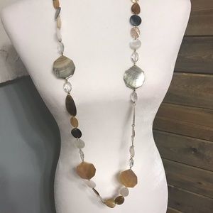 Acrylic shell necklace.